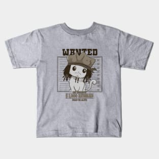 Wanted Cat Kids T-Shirt